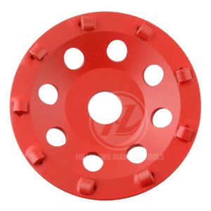 180mm 9 PCD low profile grinding cup wheel, Professional coating removal Grinding Disc, 9 *1/4 PCD segments, For Fast Aggresive Epoxy, Paint, Glue Removal.