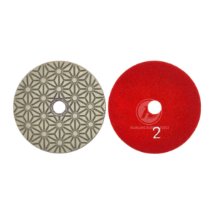 4 inch 5 Steps Snowflake Wet Diamond Polishing Pad For Granite Marble Terrazzo Stone Concrete