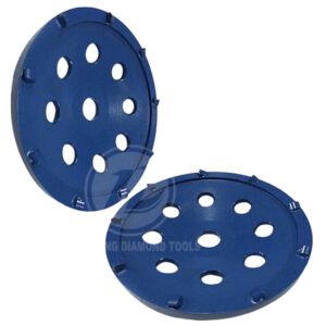 180mm sharp edged PCD low profile grinding cup wheel, Professional coating removal Grinding Disc, 9* 1/4 PCD segments, For Fast Aggresive Epoxy, Paint, Glue Removal.