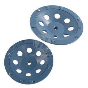 M14 Thread 180mm Hybrid PCD Diamond grinding cup wheel, Professional coating removal Grinding Disc, 6 *1/4 PCD with 3 round diamond segments, For Fast Aggresive Epoxy, Paint, Glue Removal.