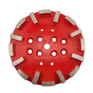 HUANLONG 10" Concrete Diamond Grinding Head disc Plate wheel, Gold, White, Red, Black Floor Grinding Tools Pads Abrasive disc