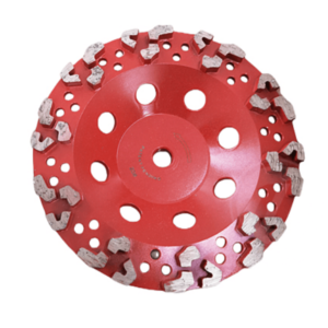 5/8"-11 7 inch irregular Segment Diamond grinding cup wheel, Super Aggresive Grinding Disc for concrete Granite Marble etc