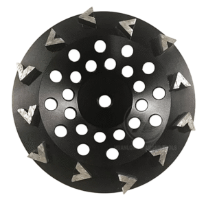 7inch V-Arrow Segment Diamond grinding cup wheel, Aggresive Grinding Disc for concrete Granite Marble etc