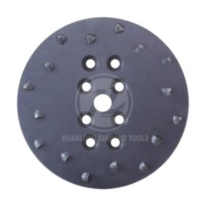 10 inch PCD Diamond Grinding Plate, Blastrac Grinding Disc 16*1/2 PCD Seg, for Coating Removal, Epoxy, Paint, Glue, etc