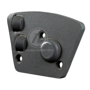 Aggressive 2 semicircular PCD polycrystalline diamond segment and 1 carbide Segment  Sase Scraper Diamond Tooling For Thick Coatings Trapezoid PCD Shoes For Carpet Glue Removal