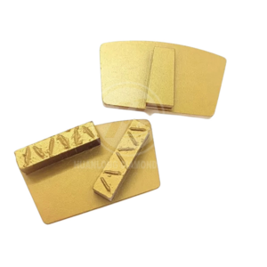 Split PCD Floor Grinding 2 bars shoes  high-quality diamond Crush PCD segment bar shape Diamond Grinding Shoes For Terrco Machines