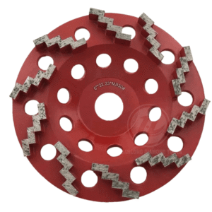 Zigzag Segment Diamond grinding cup wheel, Aggresive Grinding Disc for concrete Granite Marble etc