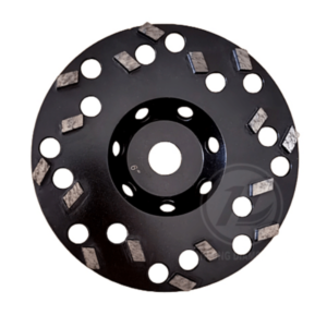 16 rhomboid Segments low profile grinding cup wheel, Aggresive Grinding Disc for concrete Granite Marble etc