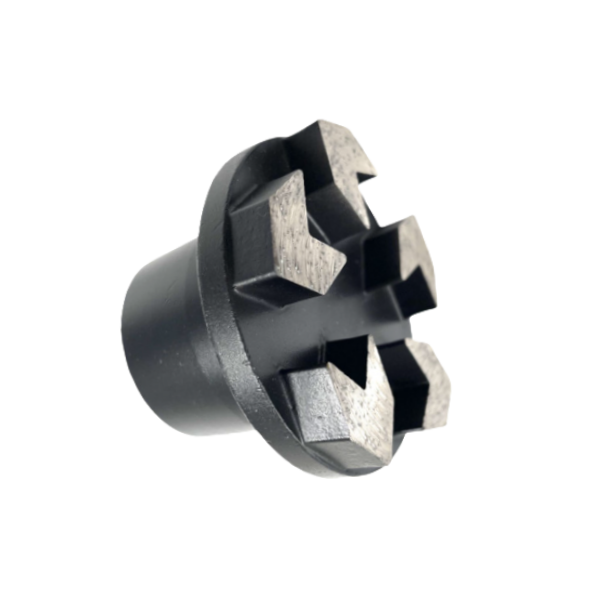 Hybrid PCD Diamond Grinding Plug, With 2 Full PCD+ Round Metal bond segment - Image 2