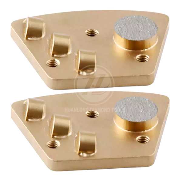 PCD Diamond grinding disc for concrete floor, suitable for quick-change, Sase machines 3 half round + 1button - Image 4