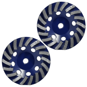 18 sgements Turbo Diamond grinding cup wheel, 5" Fine Grinding Disc for concrete Granite Marble etc