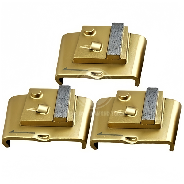 HTC pcd diamond tool with 1 pc 1/4 pcd and 2 pcs segments EZ change PCD diamond grinding shoes for HTC grinding machines - Image 5