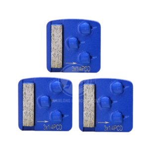 Trapezoid PCD 3X1/4 shape Grinding Shoes with one bar segment PCD Tools High Performance on Thin-to-Medium Coatings For  for epoxies, acrylics, and mastics that are under 3mm thick.