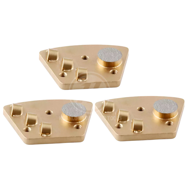 PCD Diamond grinding disc for concrete floor, suitable for quick-change, Sase machines 3 half round + 1button - Image 6