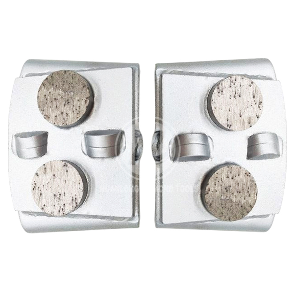 Trapezoid PCD 1/4 shape Grinding Shoes HTC PCD Tools Concrete Floor Grinding Disc For Epoxy Coating Removal PCD grinding disc 9pcs per set