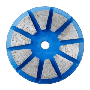Diamond Grinding Puck Grinding Wheel for Concrete and Terrazzo Floor / Metal-bond Beveled Edge Grinding Disc 10 Segments 3 Inch D76mm