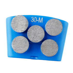 EZ Change Grinding Shoes 5 Round-Shaped HTC Diamond Grinding Plate For Heavy Floor Machine For Conc rete, Granite Surface Preparation