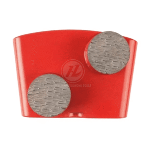 EZ change HTC Double Button Grinding Segment  For Concrete, Terrazzo Floor for HTC grinder Segment Size: 25*12mm - Metal Bond Customized