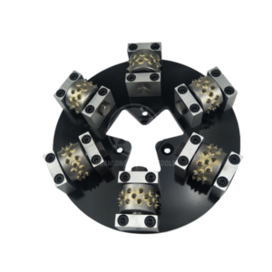 HTC Bush Hammer Plate with 6 Rollers for Concrete