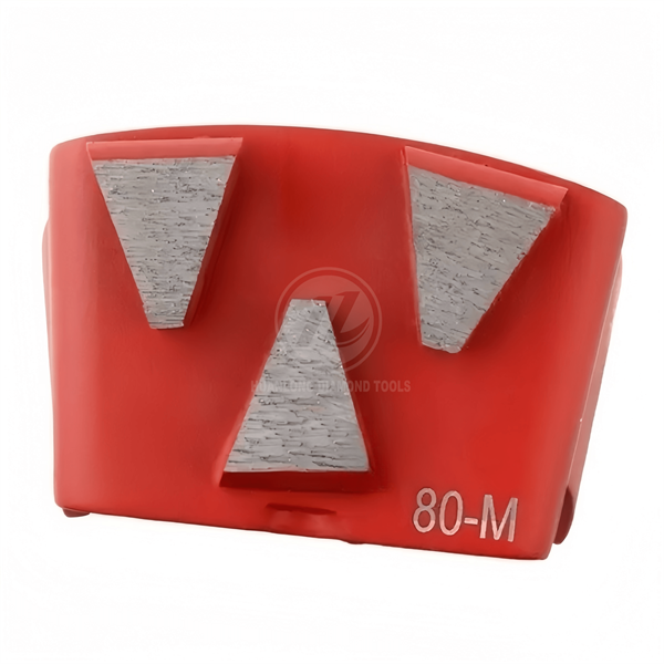 HTC EZ change Grinding Disc - 3 triangle Diamond Segment, Premium Concrete Grinding shoe for HTC Floor Grinding Machines