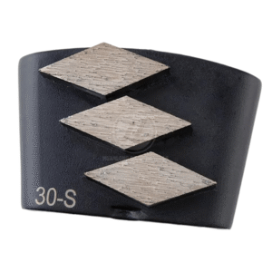 HTC EZ change concrete grinding disc with triple segments Trapezoid Diamond Grinding Segment – Metal Bond For Terrazzo, Concrete Floor.