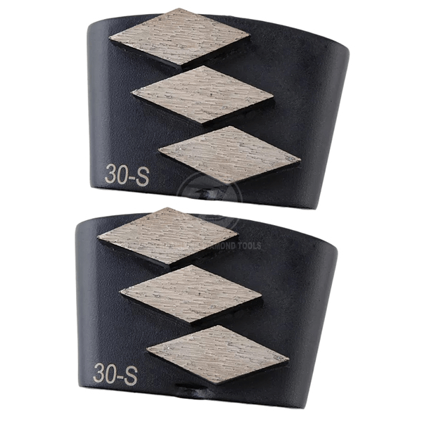 HTC EZ change concrete grinding disc with triple segments Trapezoid Diamond Grinding Segment – Metal Bond For Terrazzo, Concrete Floor. - Image 5