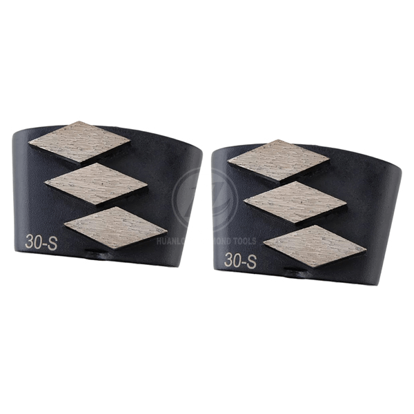 HTC EZ change concrete grinding disc with triple segments Trapezoid Diamond Grinding Segment – Metal Bond For Terrazzo, Concrete Floor. - Image 7