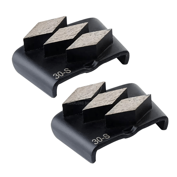 HTC EZ change concrete grinding disc with triple segments Trapezoid Diamond Grinding Segment – Metal Bond For Terrazzo, Concrete Floor. - Image 8