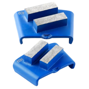 HTC Ez Change Double Bars Concrete Diamond Grinding Shoes Disc Plate Blades Tools 40*10*12mm For EZ change system