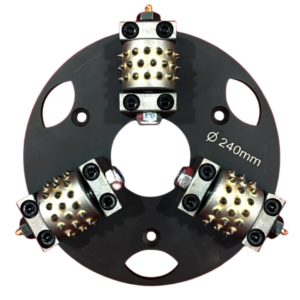 Husquvarna Bush Hammer Plate with 3 Rollers for Concrete