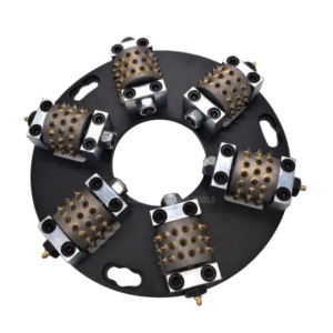 Husquvarna Bush Hammer Plate with 6 Rollers for Concrete