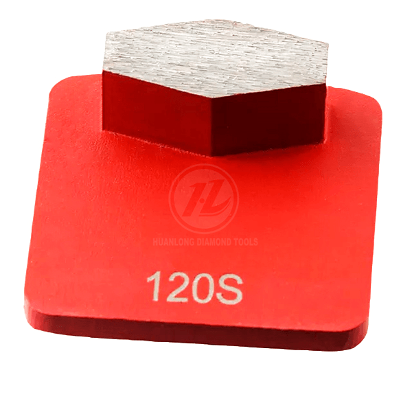 Redilock diamond grinding shoe for Hasqvarna grinder, 1 Coffin segment grinding disc for Grinding Concrete, Terrazzo Floor