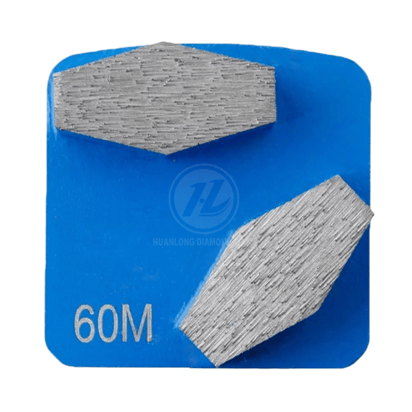 Redilock diamond grinding shoe for Hasqvarna grinder, 2 Crossover Coffin segment grinding disc for Grinding Concrete, Terrazzo Floor - Image 2