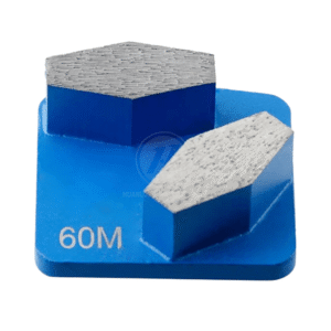 Redilock diamond grinding shoe for Hasqvarna grinder, 2 Crossover Coffin segment grinding disc for Grinding Concrete, Terrazzo Floor