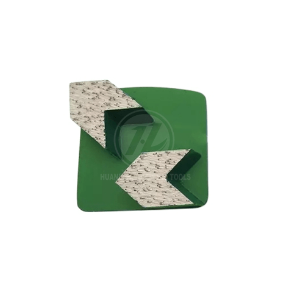 Redilock diamond grinding shoe for Hasqvarna grinder, 2 Forked Arrow segments grinding disc for Grinding Concrete, Terrazzo Floor - Image 2
