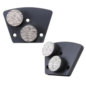 Trapezoid Double Round diamond grinding shoe for Sase grinder,  2 Round segments grinding disc for Grinding Concrete, Terrazzo Floor