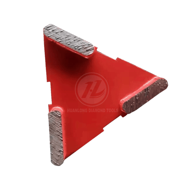 Triangle Metal Bond Diamond Grinding Plate A professional tool specifically designed for grinding concrete floors and stone surfaces - Image 8