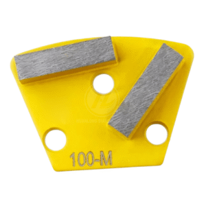 Magnetic Quick Change Concrete grinding shoes feature two bar-shaped rectangular segments designed for use with the M9 system segment sizes include 40x10x10mm and 40x12x12mm