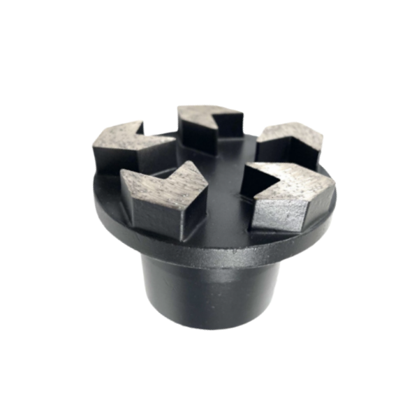 Hybrid PCD Diamond Grinding Plug, With 2 Full PCD+ Round Metal bond segment - Image 6