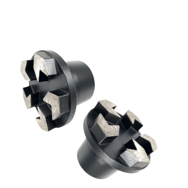 Hybrid PCD Diamond Grinding Plug, With 2 Full PCD+ Round Metal bond segment - Image 3