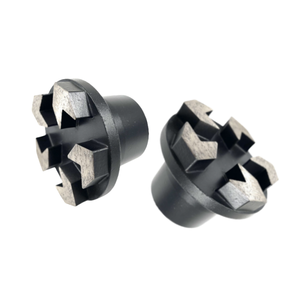 Hybrid PCD Diamond Grinding Plug, With 2 Full PCD+ Round Metal bond segment - Image 5