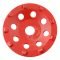 180mm sharp edged PCD low profile grinding cup wheel 001