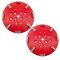 Grinding wheels with industrial-grade diamond particles 8 beveled segments high durability grinding tools in red 005
