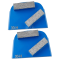 Quick Change diamond grinding shoe for Lavina grinder, 2 Crossover Rectangle segments grinding disc for Grinding Concrete, Terrazzo Floor (6)