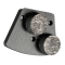 Trapezoid Double Round diamond grinding shoe for Sase grinder, 2 Round segments grinding disc for Grinding Concrete, Terrazzo Floor (3)
